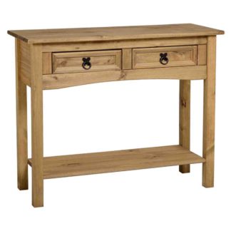 An Image of Corona 2 Drawer Console Table Brown