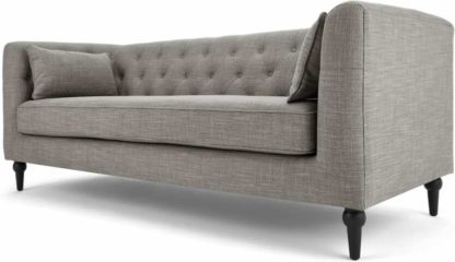 860439466aefb525ec27f5351908946be76cf7e73e659bb1acc0d112abcf58f6.jpg An Image of Flynn 3 Seat Sofa, Grey Linen Mix