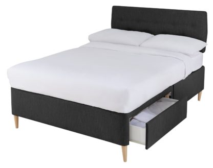 An Image of Argos Home Skandi 800 Pocket 2 Drawer Kingsize Divan