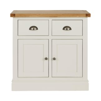 An Image of Compton Ivory Mini Sideboard Cream and Brown