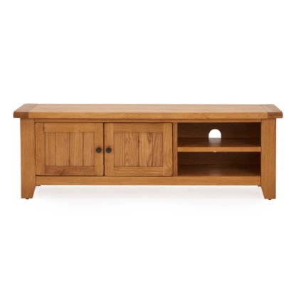 882ad41646e07ffdc4540eab44fbad34dbaf9446d9deada16e7f6ffb84474cf5.jpg An Image of Oakville Wide TV Stand Brown