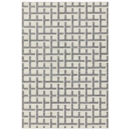 An Image of Asiatic Antibes In & Outdoor Rectangle Rug -120x170cm - Grey