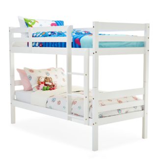 An Image of Panama White Bunk Bed White