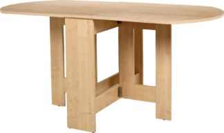 An Image of Argos Home Extending 4 - 6 Seater Table - Light Oak Effect