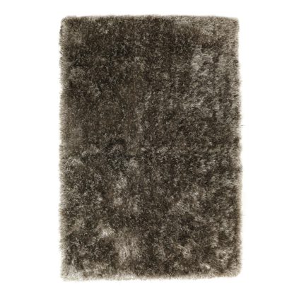 An Image of Habitat Luxury Long Pile Rug - 120x170cm - Dove Grey