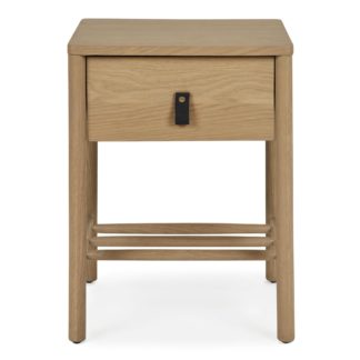 An Image of Henry Oak Bedside Table Light Oak