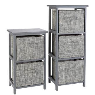 An Image of Argos Home 2 and 3 Drawer Bathroom Units - Grey