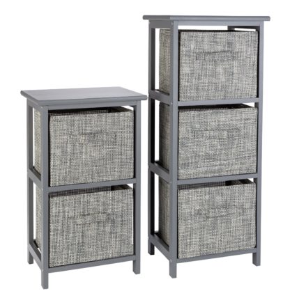 An Image of Argos Home 2 and 3 Drawer Bathroom Units - Grey