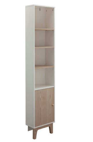 An Image of Argos Home Apartment Corner Tallboy - Two Tone