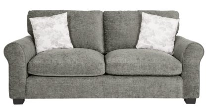 An Image of Argos Home Tammy 3 Seater Fabric Sofa - Wine