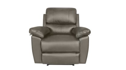 An Image of Argos Home Toby Faux Leather Rise & Recline Chair - Grey