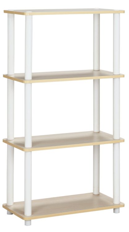 An Image of Argos Home New Verona 3 Shelf Bookcase - Light Wood Effect