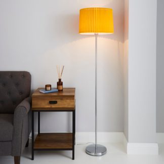 An Image of Fuller Ochre Floor Lamp Yellow and Grey