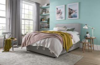 An Image of Silentnight Pavia Comfort Grey Divan - Double