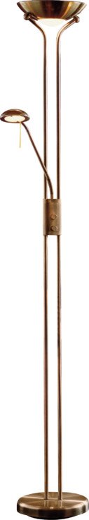 An Image of Argos Home Father & Child Uplighter Floor Lamp - Brass