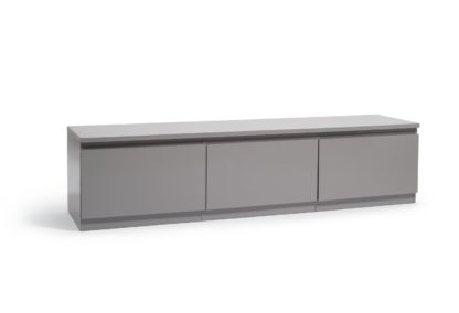 An Image of Habitat Jenson 3 Door TV Unit - Grey