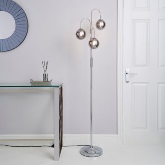 An Image of Gigi Chrome Floor Lamp Chrome