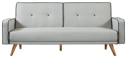 An Image of Habitat Frankie 2 Seater Clic Clac Sofa Bed - Grey