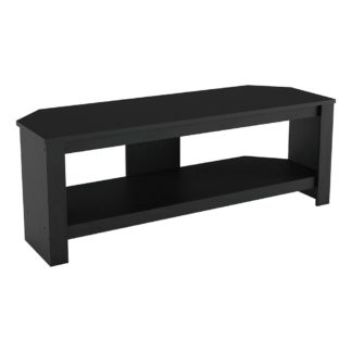 An Image of AVF Calibre Up to 55 Inch TV Stand - Black Oak Effect