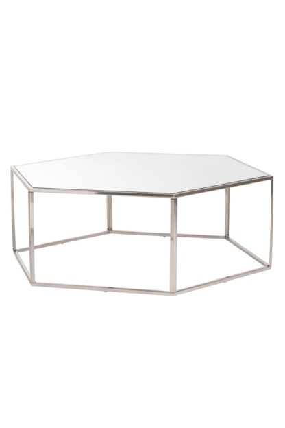 An Image of Alveare Brushed Steel Coffee Table