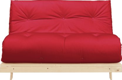 An Image of Argos Home Tosa 2 Seater Futon Sofa Bed - Red