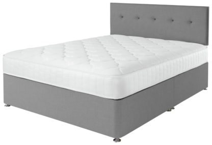 An Image of Argos Home Dalham Memory Grey Divan - Double