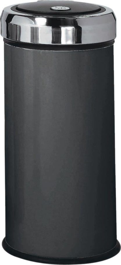 An Image of Argos Home 30 Litre Press Top Kitchen Bin - Matt Black