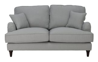 An Image of Habitat Matilda 2 Seater Fabric Sofa - Grey