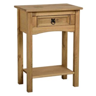 An Image of Corona 1 Drawer Console Table Brown