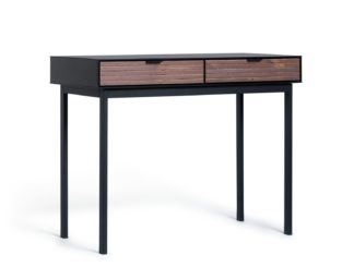 An Image of Habitat Soma 2 Drawer Office Desk - Black