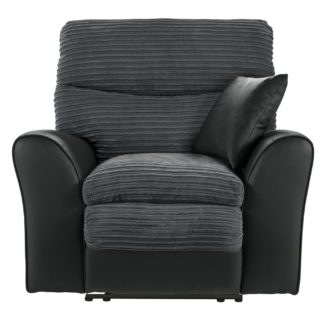 An Image of Argos Home Harry Recliner Fabric Chair - Charcoal