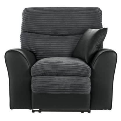 An Image of Argos Home Harry Recliner Fabric Chair - Charcoal