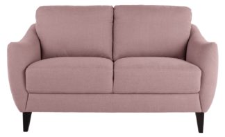 An Image of Argos Home Flynn 2 Seater Fabric Sofa - Purple
