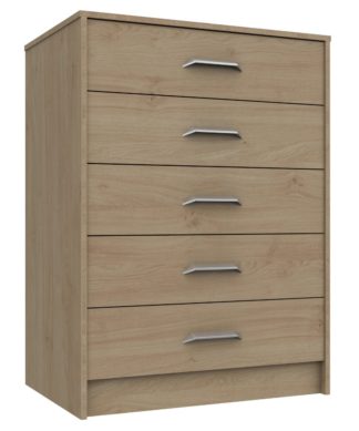 An Image of Ashdown 5 Drawer Chest - Oak Effect