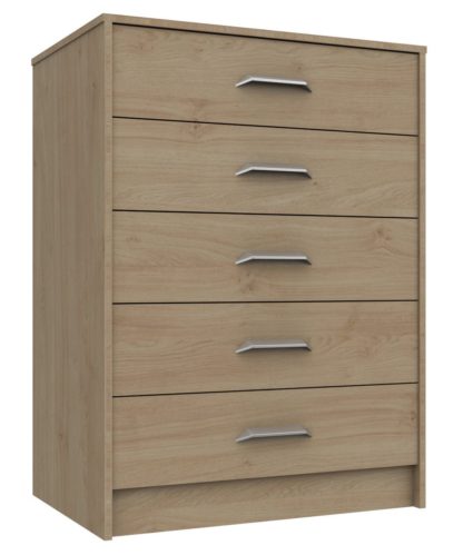 An Image of Ashdown 5 Drawer Chest - Oak Effect