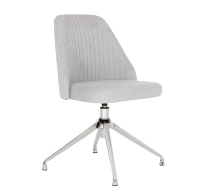 An Image of Habitat Nori Fabric Office Chair - Grey