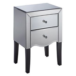 An Image of Palermo 2 Drawer Bedside Silver