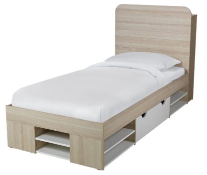 An Image of Habitat Pico Single Ultimate Storage Bed Frame - Two Tone