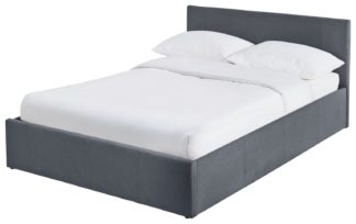 An Image of Habitat Heathdon Side Open Ottoman Small Double Bed -Grey