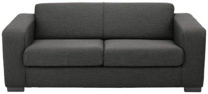 95643d288ddfe583fc5892e55cdca1200f2d3ececb6aab6809d016451502aba5.jpg An Image of Habitat Ava Compact 3 Seater Fabric Sofa - Charcoal