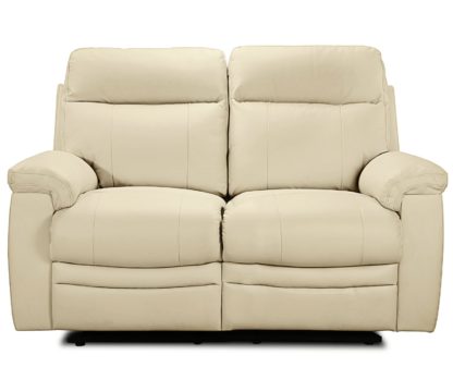 An Image of Argos Home Paolo 2 Seater Manual Recliner Sofa - Ivory