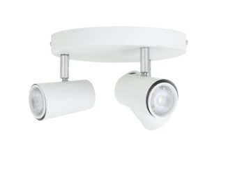 An Image of Aros Home 3 Light Spotlight Plate - Matt White