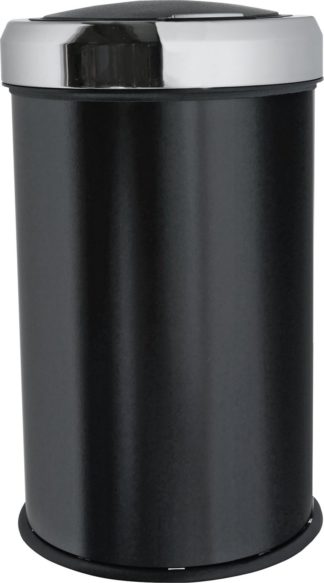 An Image of Argos Home 50 Litre Touch Top Kitchen Bin - Black