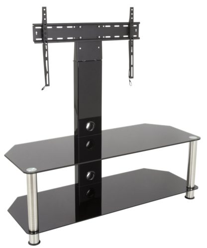 An Image of AVF Classic Up to 65 Inch Glass TV Stand - Black