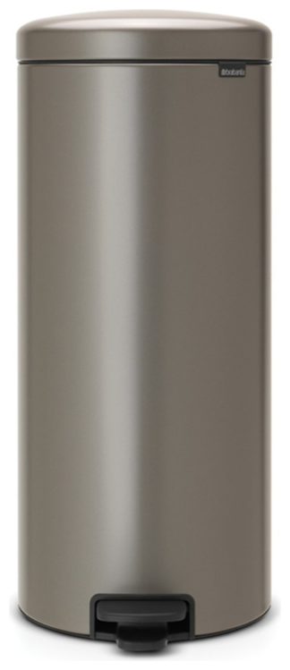 An Image of Brabantia New Icon 30 Litre Bin - Platinum