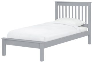 An Image of Habitat Aspley Single Bed Frame - Grey