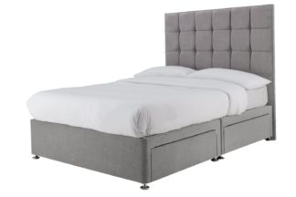 An Image of Forty Winks 2000 Pocket Sprung 4 Drawer Double Divan - Grey