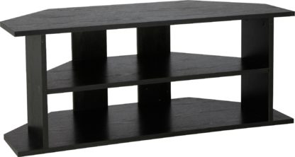 An Image of Habitat Corner TV Unit - Black Effect