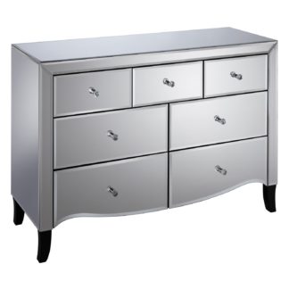 An Image of Palermo 3 Over 4 Drawer Chest Silver
