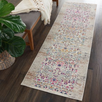 An Image of Vintage Kashan 2 Runner Cream